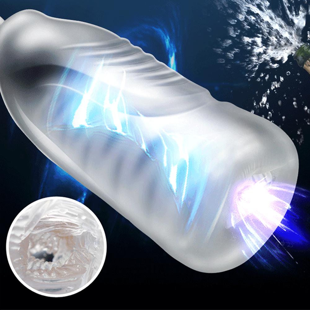 Zuigen Kunstkut Vibrator Speeltjes Voor Mannen Volwassenen Vagina Automatische Masturbatie Zuignap Simulator Orale Poesje Pijpbeurt