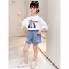 Children's Girls Bow Denim Short Korean Children's Summer Fashion Children's Casual Pants Outdoor