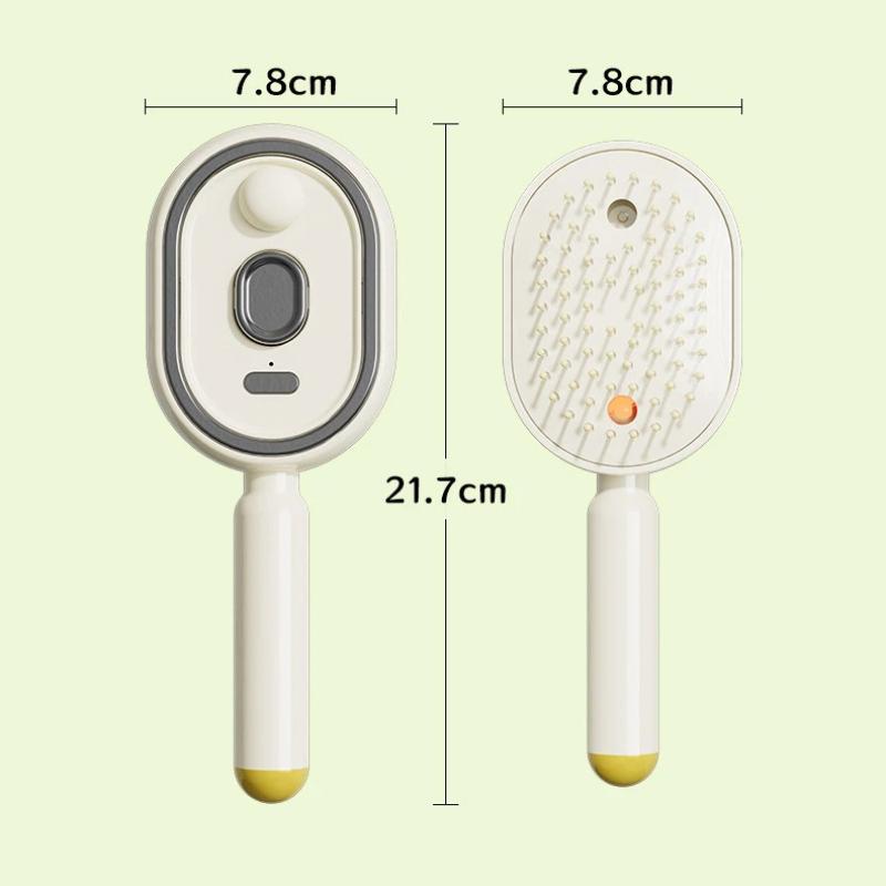 Electric Spray Air Cushions Massage Comb 3 In 1 Self Cleaning Steam Essential Oil Brush Rechargeable Spray Scalp Massager Combs