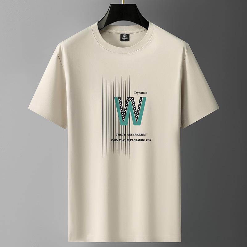 Men's Cotton Short-Sleeve Loose-Fit T-Shirt – Casual Handsome Style