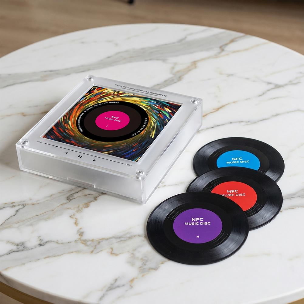 NFC Sensing Song Player With Acrylic Built-in Speaker, Customizable Refrigerator Sticker Without The Need For A Mobile Phone