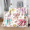 1pc. Cute Bowknot Heart Rainbow Flower Star Home Office Outdoor Blanket Gift for All Seasonsz041709