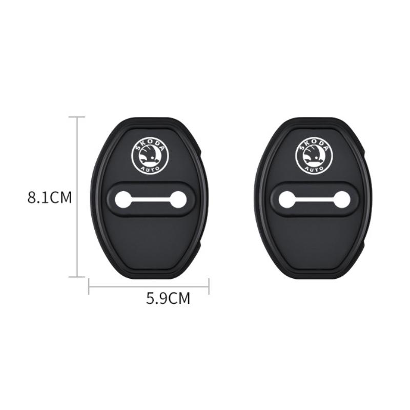 4 Stück Silikon Auto Türschloss Abdeckungen Tür Anti-Kollisions-Pad für Skoda Rapid Yeti Superb Octavia Fabia Karoq KAMIQ Scala Citigo dnhr35