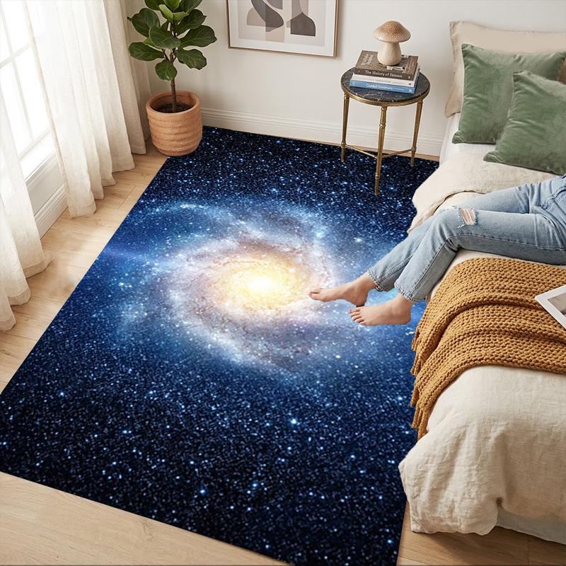 Galaxy Cluster Living Room Nonslip Area Rug Soft Carpet For Bedroom Game Playroom Sofa Office Home Decor Doormat Christmas Gift C9301471