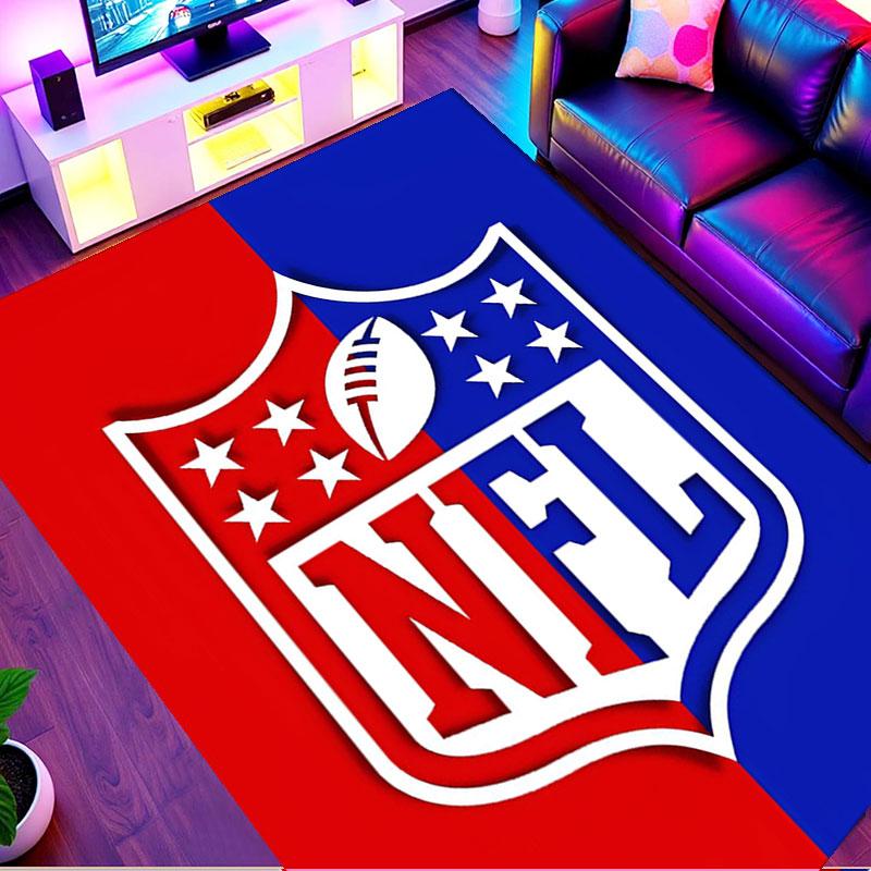 NFL Print Rug, Washable Floor Carpet, For Entryway Dorm Laundry Room Office Study, Home Decor Birthday Christmas Gift