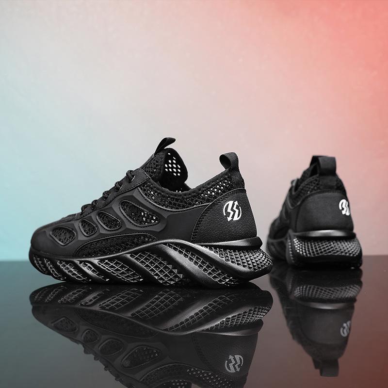 

Четыре сезона можно носить удобную мужскую дышащую повседневную универсальную повседневную модную трендовую спортивную обувь на толстой подошве однотонную мужскую обувь 44