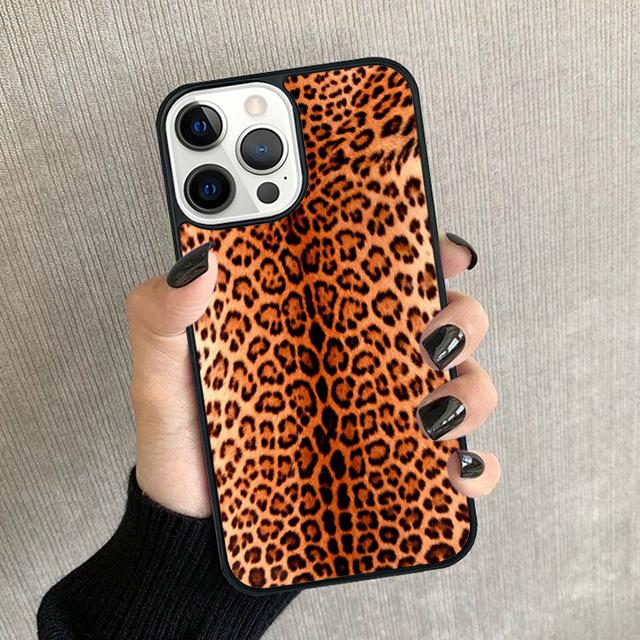 Tiger leopard print panther Phone Case For iPhone 17 Air 16 15 14 plus 12 13 Pro max Soft Bumper Shell Cover coque