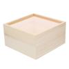Wooden Unfinished Box Clear Slide Top Wood Gift Box Soap Box Vintage Jewelry Boxes Treasure Chest Craft Shadow Boxes Diy