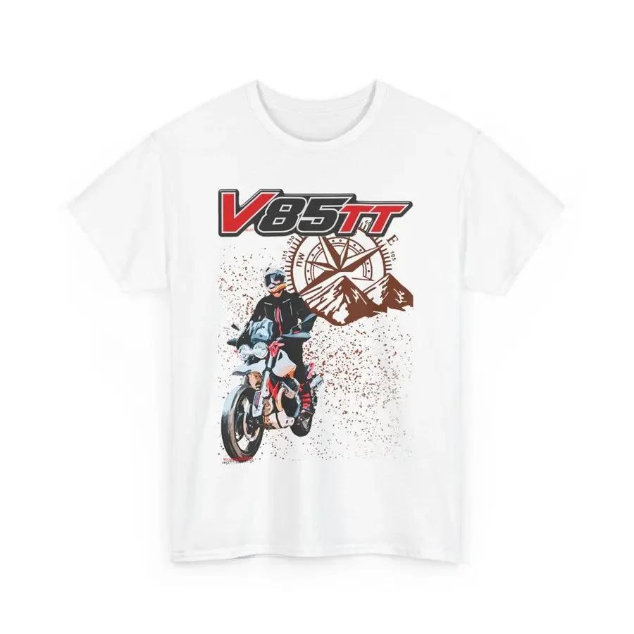 537 Włochy Mg Motocykl V85 Tt Koszulka T-shirt Unisex Top dla Kierowcy Dla Fanów Prezent Wyścigowy