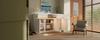 Sideboard White with LED 140x40x85 Cm, Chest of Drawers with 2 Drawers and 3 Doors, with Adjustable Shelves, Modern Living Room, Hallway, Kitchen