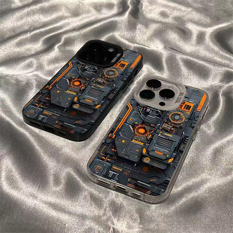 Energetic Cool Tech Phone Case for iPhone 17Promax/16/15/14/13 - European & American Style