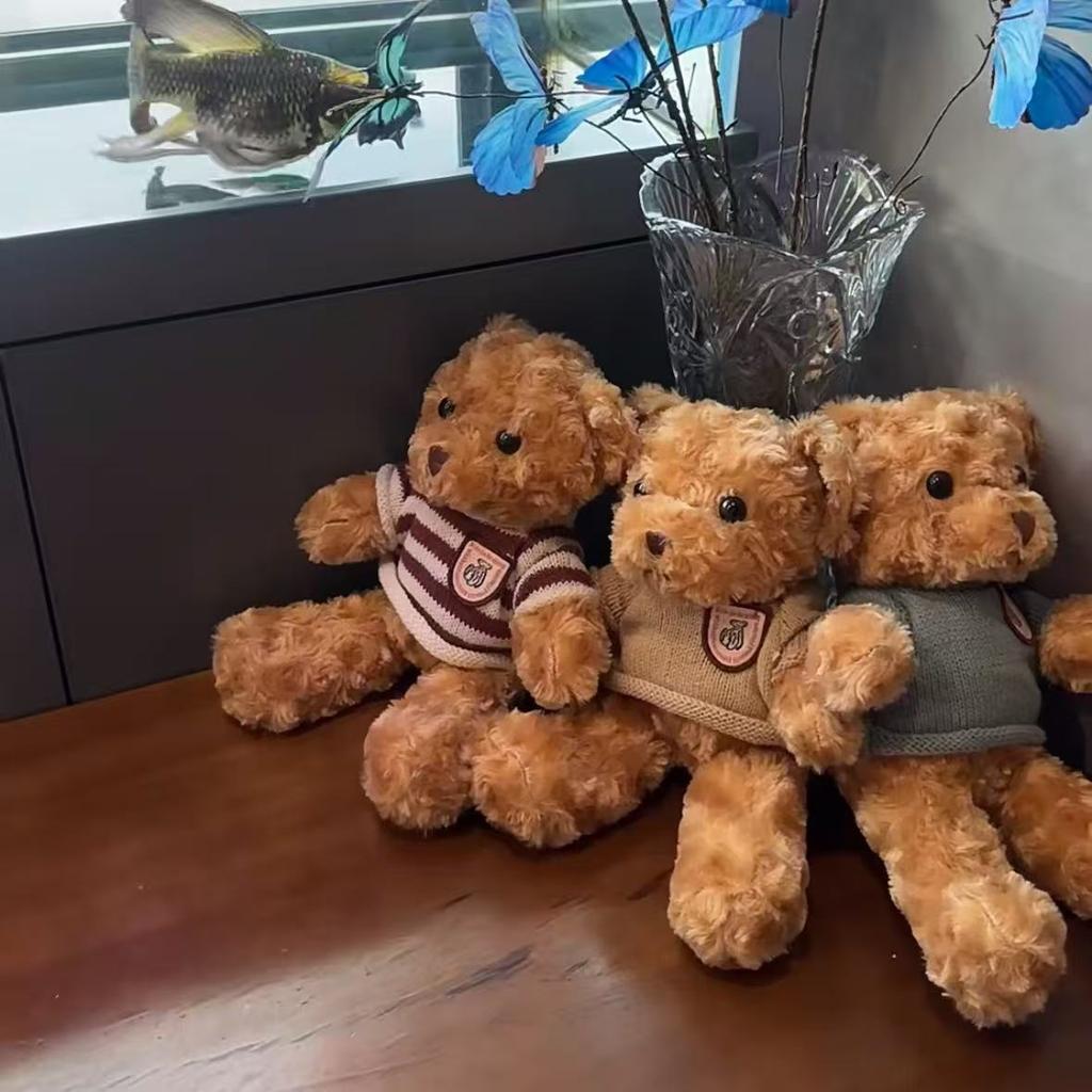 Sweater teddy bear birthday doll plush toy ground marketing ferrule Valentine's Day gift