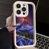 LZ25 Mountain Peak Forest Snow Silicone Phone Case for Infinix Smart 9 Hot 40i Tecno Camon20 Moto G22 G30 OnePlus Google Pixel 9 Shockproof Back Cover