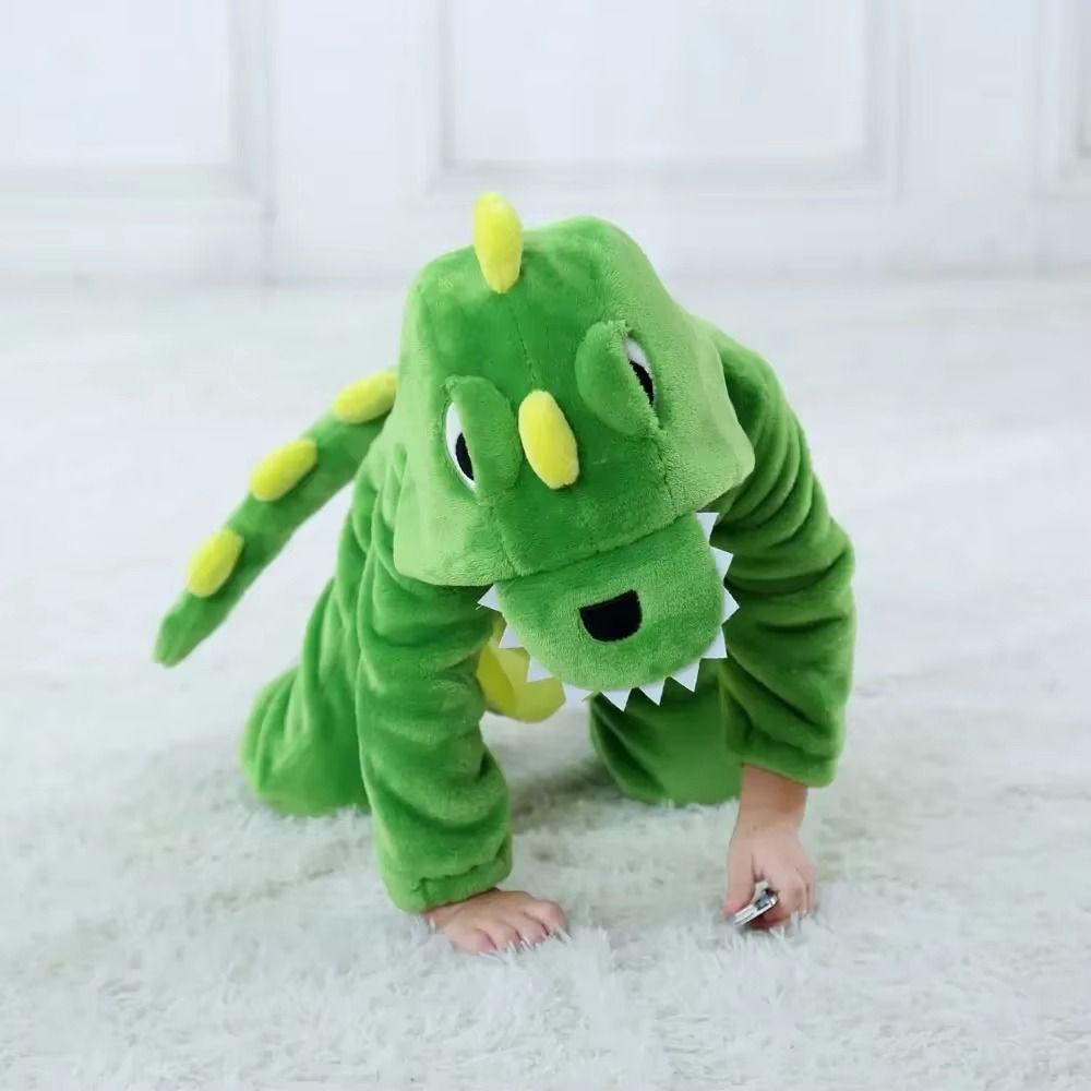 Soft Baby Hooded Rompers Coral Fleece Children Pajamas Kawaii Infant Jumpsuits Autumn