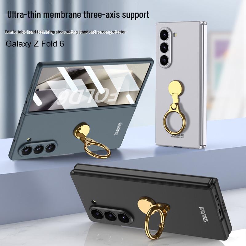 Schlanke faltbare Hülle mit Fingerring für Samsung Galaxy Z Fold6