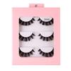 Roll 3 Pairs Of Chemical Fiber False Eyelashes Simulation Curled Thick Eyelashes