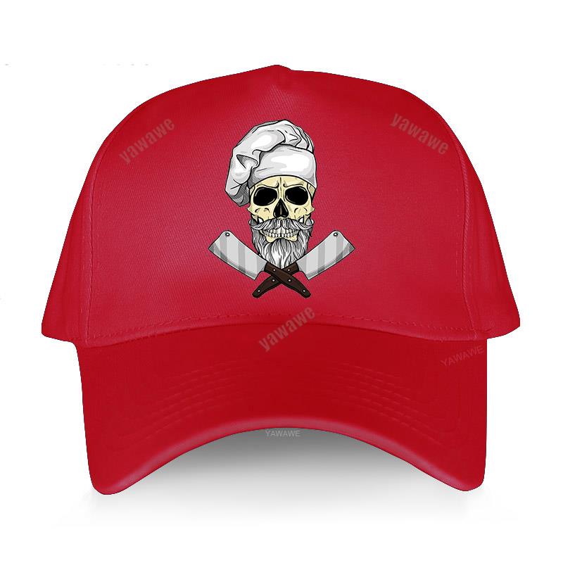 Neu eingetroffene Baumwollhüte für Erwachsene, Baseballkappe, Totenkopf-Chef, Metzger, Kochen, Spruch, Grill, Geschenk, Männer und Frauen, Hip-Hop, Harajuku-Kappen, Sonnenhut