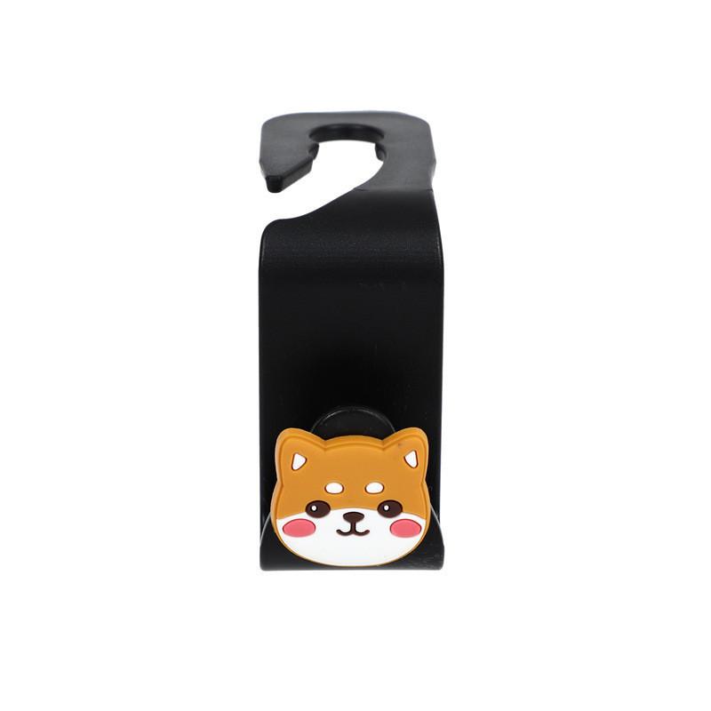 Car Cartoon Cute Seat Back Hooks In Various Colors For Car Interior Decoration