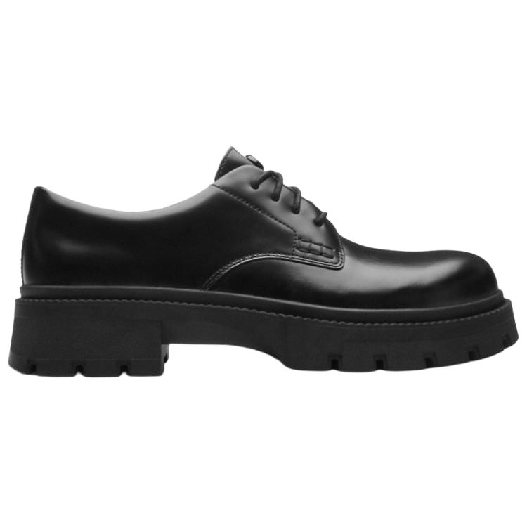 Coach Jonathan Leather Round Toe Lace-Up Casual Shoes Men Sneakers Black CZ615-BLK