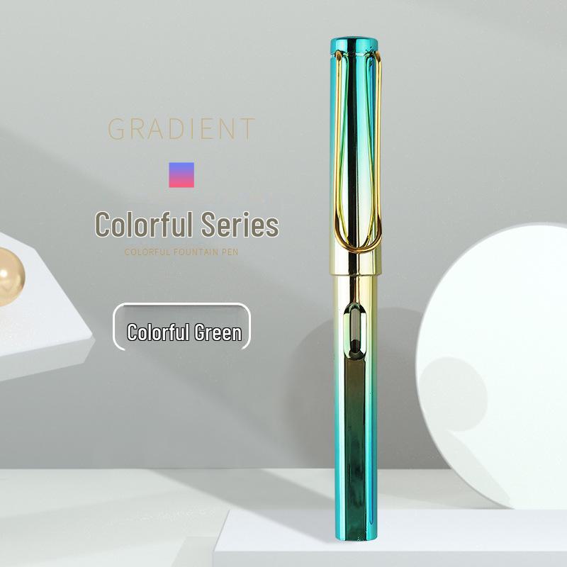 „Farbenfroher Schülerfüller mit auswechselbarer Tintenkapsel für Kalligrafie und richtige Schreibhaltung“