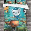 Octonauts Bettwäsche-Set Einzelbett Twin Full Queen King Size Bettwäsche-Set Aldult Kinderzimmer Bettbezug-Sets 3D-Druck Herren/Damen 030