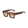 [SHEEN KELLY] Polarized Classic Black Square Men's Sunglasses Women's Color Rectangle Hip Hop Sunglasses UV400 90s Sunglasses