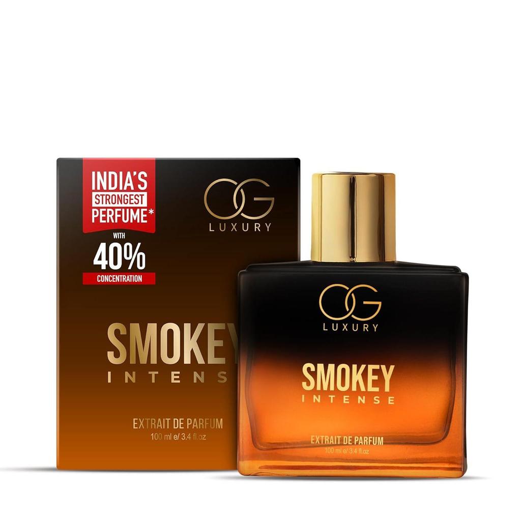 OG Luxury India's First & Strongest Perfume Smokey Intense Extrait De Parfum | Luxury Fragrances | Notes of Whiskey, Oud & Cinnamon |