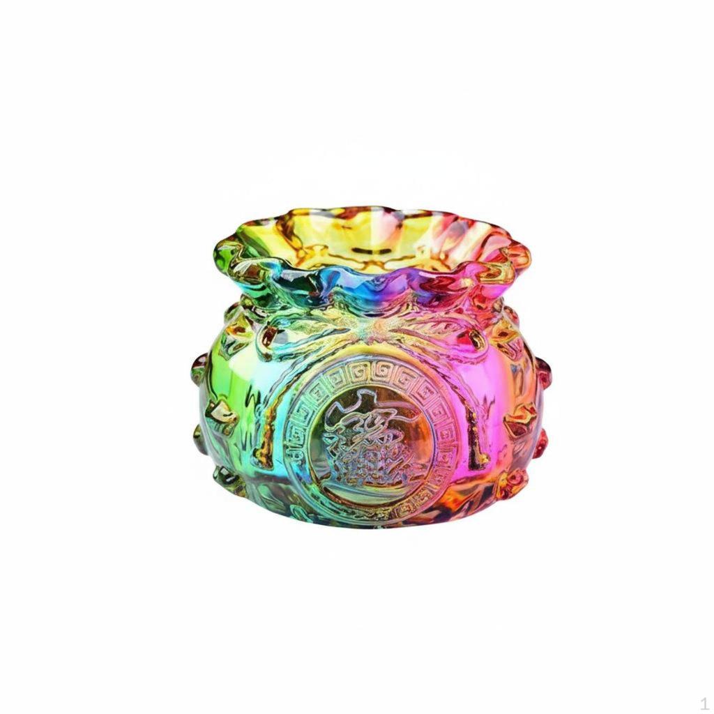 Yuan Bao Wealth Decoration Auspicious Design Crystal Pouch Intricate Detailing Chinese
