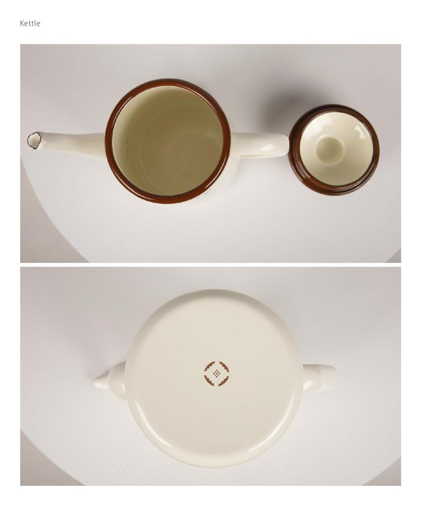 S'more café enamel tableware kettle (Cafe S'more Kettle)