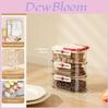 Food Storage Container With Sealed Lids For Kitchen Organization And Spice Preservation