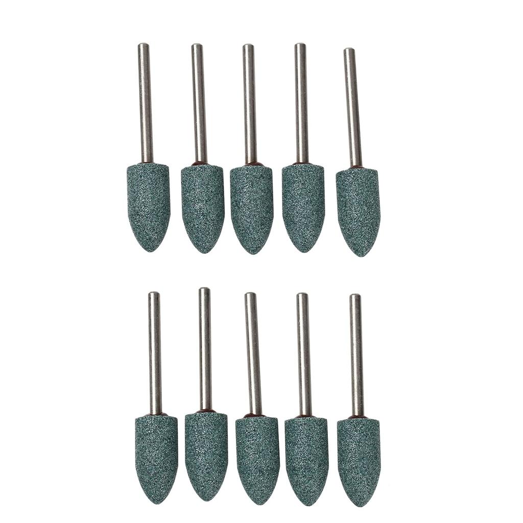 Vitrified Mounted Grinding Pack of Polishing and Grinding Tools x 20 x Bullet Monopa! Stones, GC, 10, (#100, 10 3, Shape)