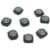 5pcs High Quality Portable Belt Buckle Black 20mm Mini Compass Survival Navigation Tool Outdoor Tool