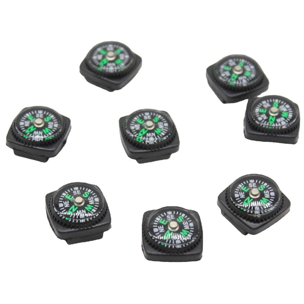 5pcs High Quality Portable Belt Buckle Black 20mm Mini Compass Survival Navigation Tool Outdoor Tool