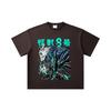 260 GSM Double Yarn 32 Count 100% Cotton Kaiju No 8 V4 Print Unisex Heavy Cotton T Shirt