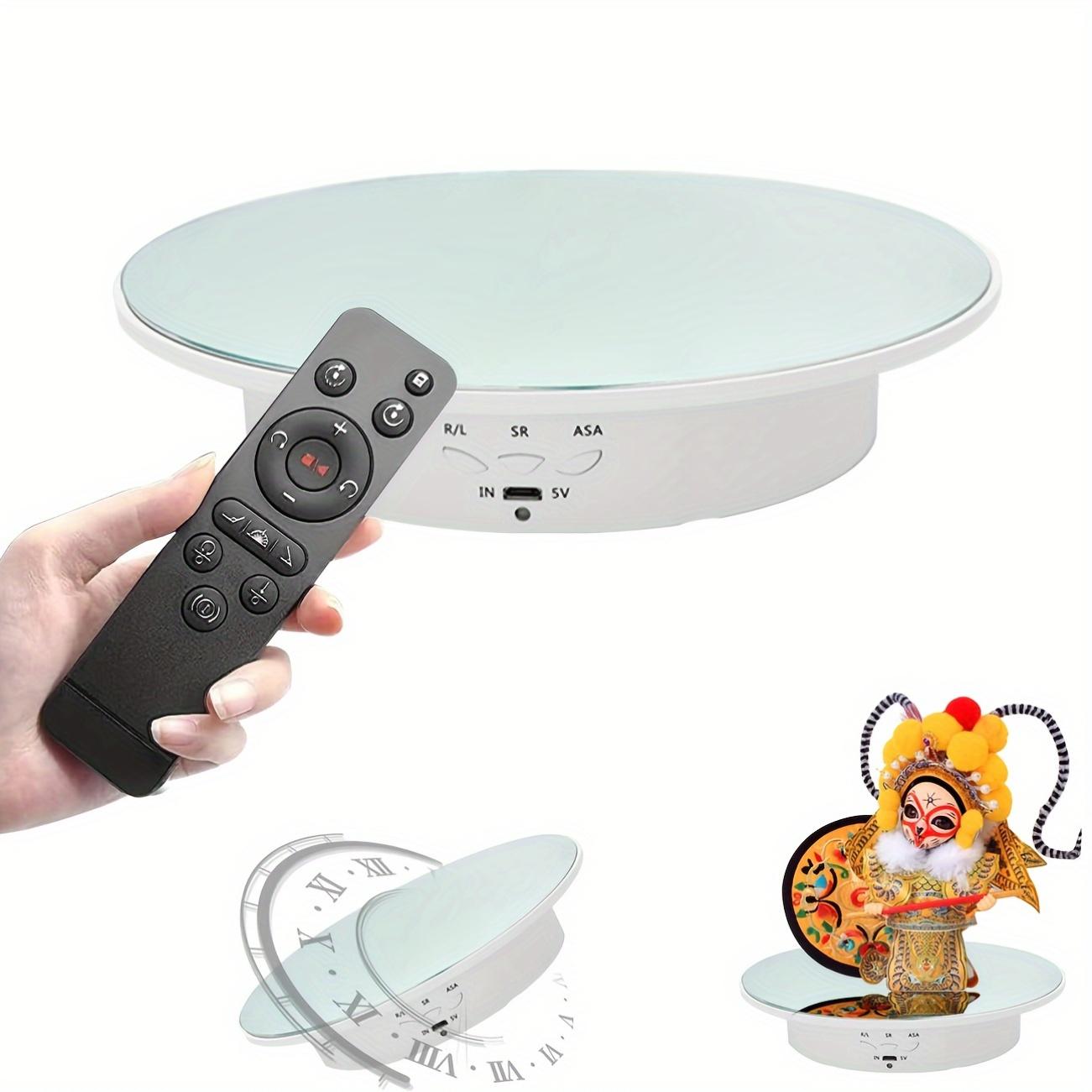 

Белый поворотный фото-проигрыватель с поворотом на 360 градусов и дистанционным управлением, диаметр 7,8 дюймов, питание от USB, напряжение 5 В, три передачи белый