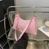Urban Minimalist Pu Underarm Bag With Zipper Closure For Daily Use