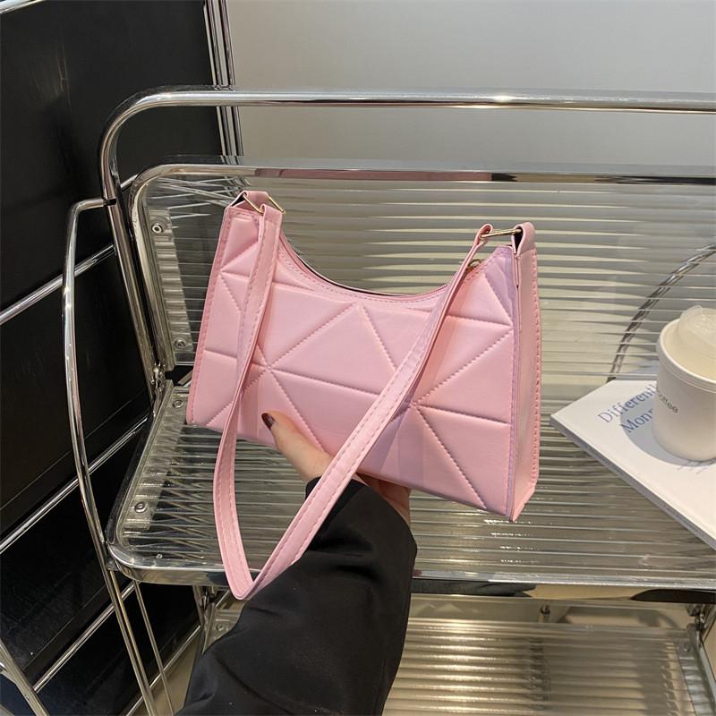 Urban Minimalist Pu Underarm Bag With Zipper Closure For Daily Use