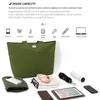 Damen Große Canvas-Tasche: Vielseitige Einkaufs-, Pendler- und Strandtasche