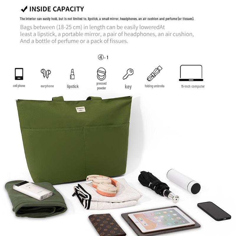 Damen Große Canvas-Tasche: Vielseitige Einkaufs-, Pendler- und Strandtasche