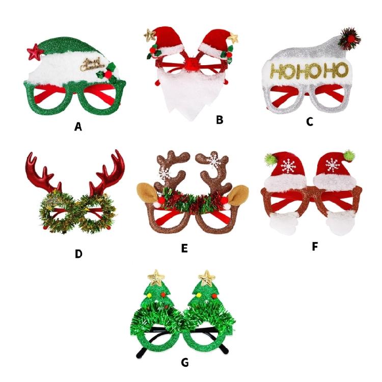 Reusable Plastic Glasses Holiday Celebration Eyewear For Costume Parties Group Photo Props
