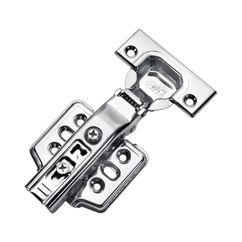 2/10PCS Stainless Steel Cabinet Hinges Soft Closing Hydraulic Door Hinge Damper Concealed Hinges with Screws