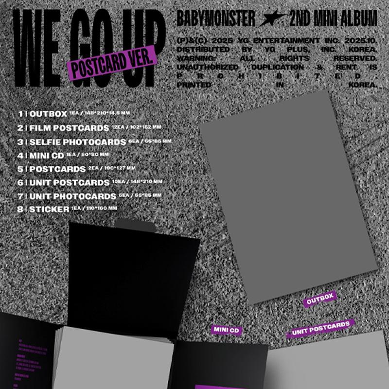 [PŘEDOBJEDNÁVKA] BABYMONSTER – 2. mini album [WE GO UP] (Pohlednice Ver.)