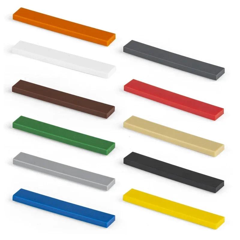 50pcs Bulk Building Blocks Smooth 1x6 Figure Bricks 11 Colors Educational Creative Toys for Children Size Compatible With 6636