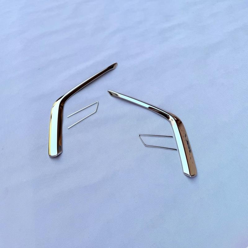 For Lexus TX TX350 2024 2025 ABS Chrome Front Rear Fog Light Foglamp Cover Exterior Bumper Lamp Trim Molding Garnish Frame