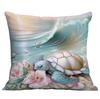 New Beautiful, Romantic and Colorful Beach Pillowcase Marine Life Peripheral Cushion Pillowcase