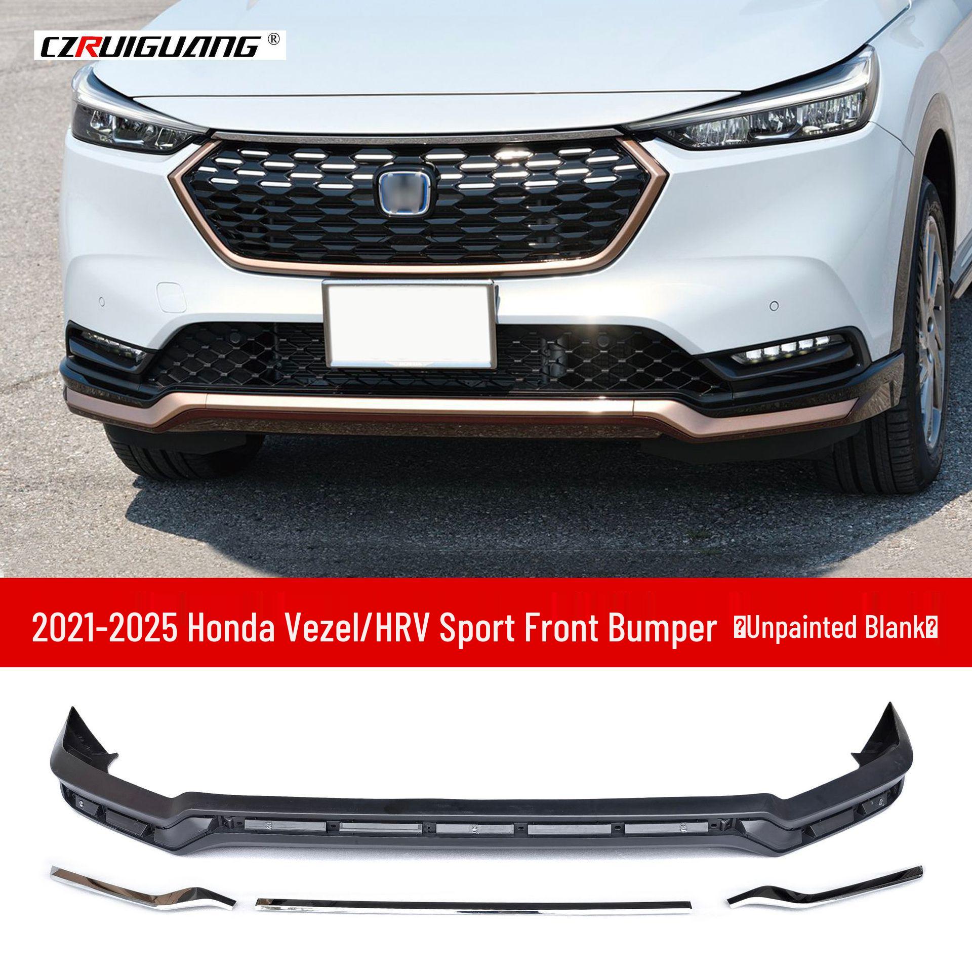 Kit Carrozzeria Compatibile Binzhi HRV 21-25: Spoiler Anteriore XRV, Spoiler Posteriore VEZEL, Ala Posteriore, Minigonne Laterali, Griglia.