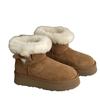 Sangpo Winter New Sheepskin Integrated Fluffy Boots Belt Buckle Short Thick-soled Snow Boots Women's Fleece Thickened