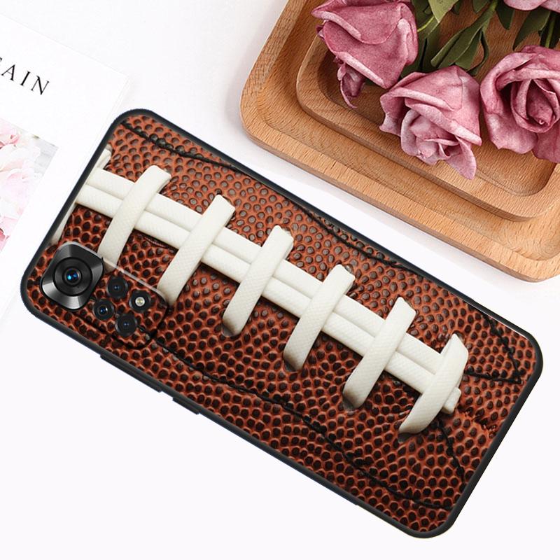 American Football Case For Xiaomi Redmi Note 13 Pro 14 12 11 9 10 9S 10S 11S 12S Redmi 12C 13C 14C 10C Cover