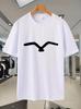 12I Breathable Mesh Short Sleeve T-shirt with Unique Bird Print - Sporty Casual Round Neck Tee for Casual Attire & Light Sports