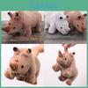 Plush Rhino Toy Soft Animal Doll For Sleep And Comfort Gift For Girls